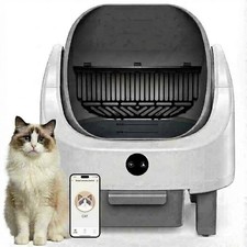 Automatic Self Cleaning Litter Box for Multiple Cat,9L Capacity Safety Sensors