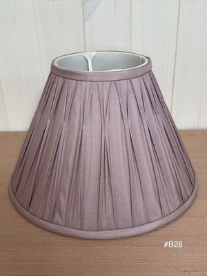 Vintage Laura Ashley Fenn lila 12 X8  Pinch plissiert gefüttert Lampenschirm #B28