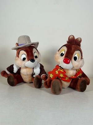 Disney Chip & Dale Rescue Rangers Plüsch Paar 22 cm 1990er Euro Disney Vintage