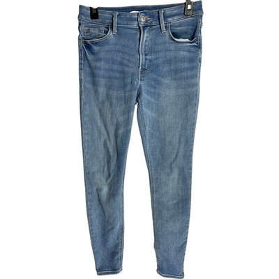 Old Navy Rockstar Super Skinny Jeans Womens Size 4 Blue High Rise Cotton Blend