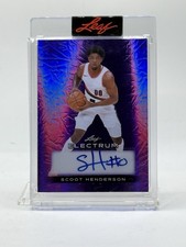 2024 Leaf Electrum Embossed Purple #BA-SH1 Scoot Henderson Auto (#'d / 7)