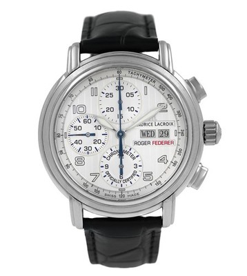 メル61915 Maurice Lacroix Masterpiece MP6128 Roger Federer Day Date Steel