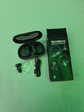 True Wireless Bluetooth Earbuds Earhooks With Charging Case 70H Open Box