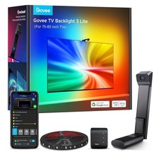Govee TV Backlight 3 Lite RGBICW LED Kit Alexa Google Home for 75-85" TVs A014 