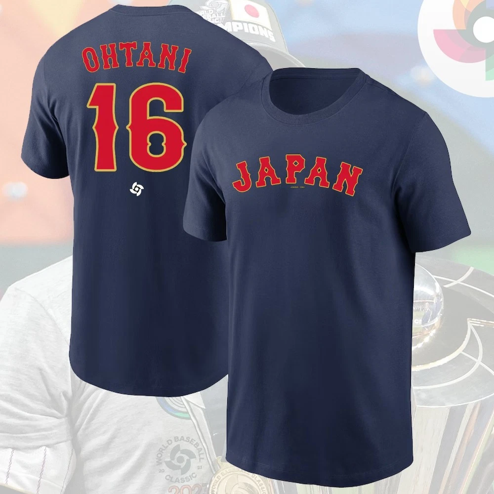 Shohei Ohtani Japan Baseball 2026 World Baseball Classic 3D T-Shirt Name & Number