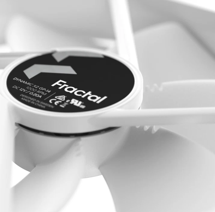 Design Fractal Dynamic X2 GP-14 (140 × 140 × 25 mm) Fans (white) - Bild 4 von 4