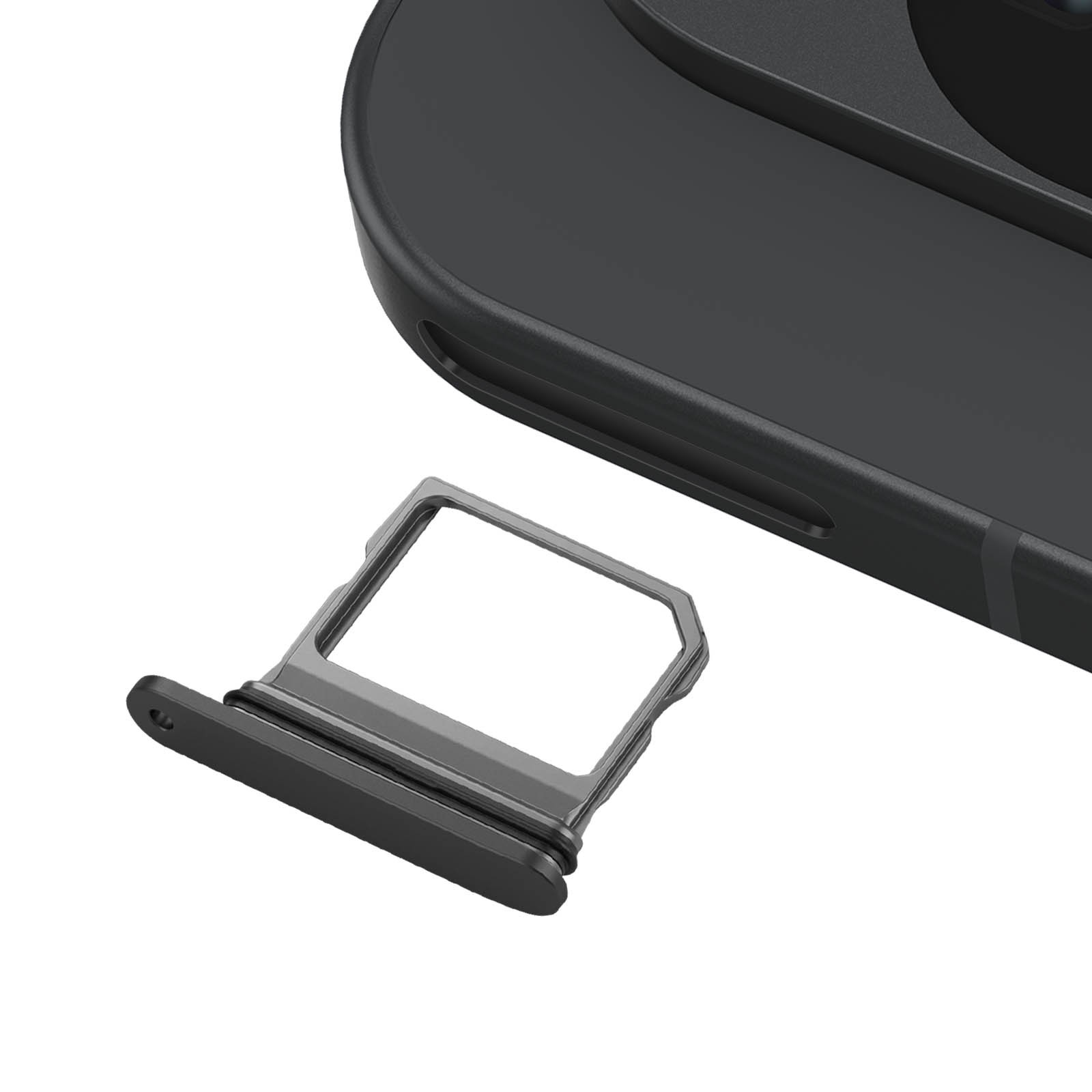Plateau SIM Google Pixel 10 Clappio support rack carte Nano SIM noir