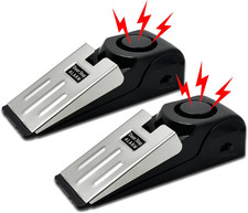 2 Pack Wireless Door Stop Alarm System 125Db Loud Home Security Anti-Theft Door