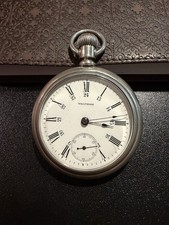 Waltham 18s Coin Silver Open Face Pocket Watch