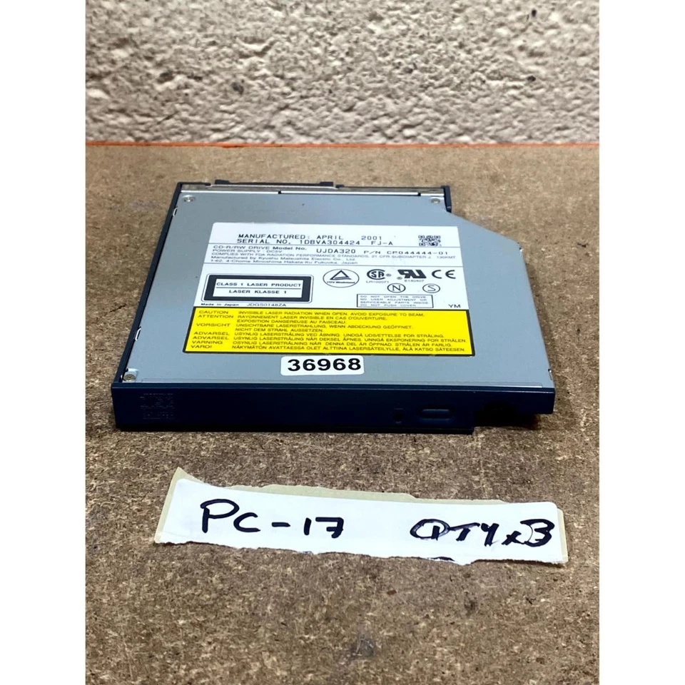 Matsushita UJDA320 4x 4x 24x IDE 3.5 in. Internal Desktop CD-R/RW Drive Black - Image 2 of 4