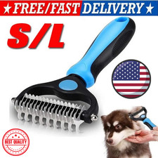 Professional Pet Grooming Tool 2 Sided Undercoat Dog Cat Shedding Comb Brush Pet