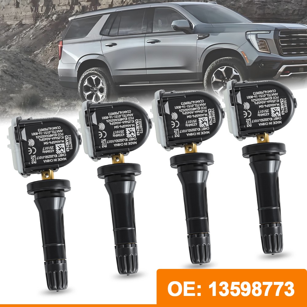 4 x OEM 13540602 For GMC 2014-2024 Tire Pressure Sensors TPMS 433MHz XL8
