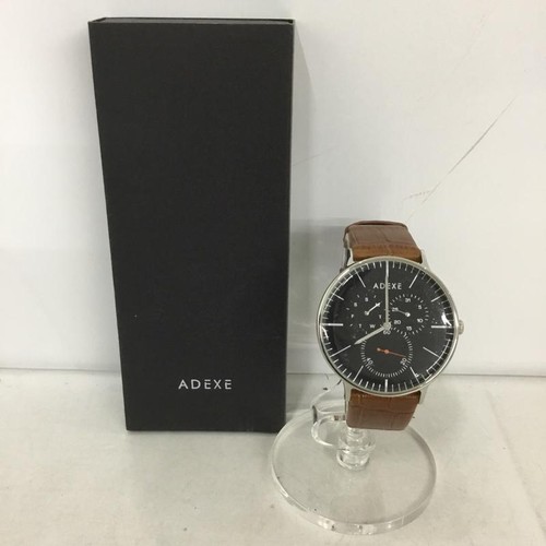 ADEXE Analog (Quartz) Watch 1868A-04 Leather Band With Box [USED] 10134932