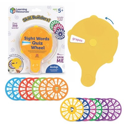Learning Resources Skill Builders! Sight Words Quiz Wheel, Reading Games, Sight