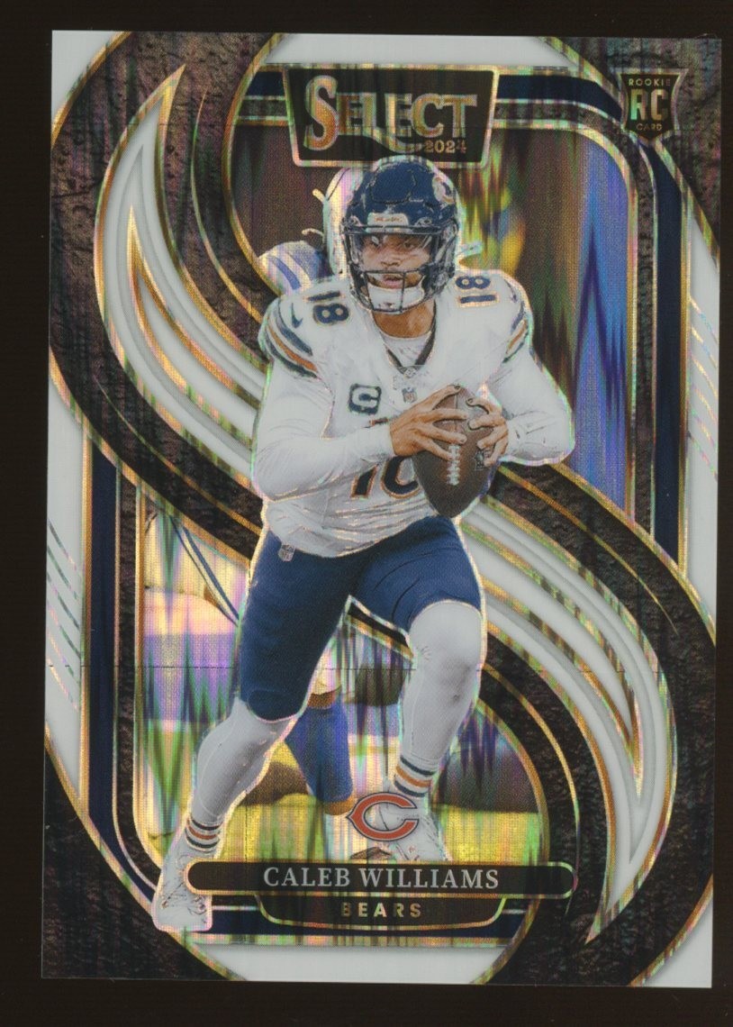 2024 Select Premier Level White Shock #114 Caleb Williams RC Rookie 63/199