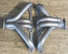 Steel Shorty Hugger Headers For 283-400 Small Block Chevy Street Rod Sbc V8 350 Steel Shorty Hugger Headers For 283-400 Small Block Chevy Street Rod Sbc V8 350