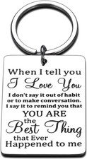 I Love You Gifts for Him Her - Valentine Keychain Gifts for Women Men Keychain f