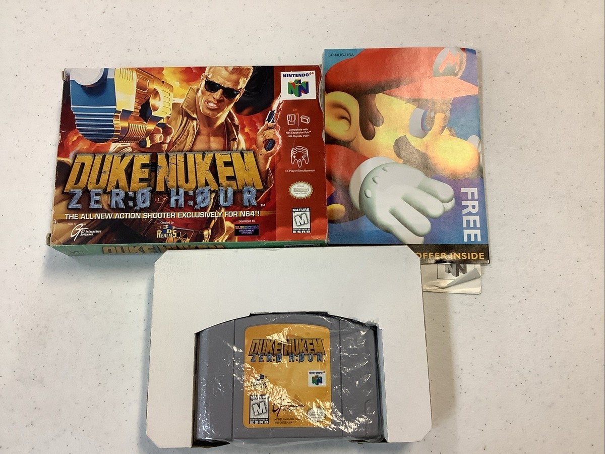 Duke Nukem-Zero Hour - Nintendo 64 (N64) No Manual Boxed Inserts