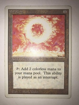 SOL RING MP Revised 3rd Edition Vintage MTG Magic