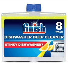 8 x Finish Dishwasher Cleaner Lemon Sparkle 250ml Deep Cleans Grease Limescale