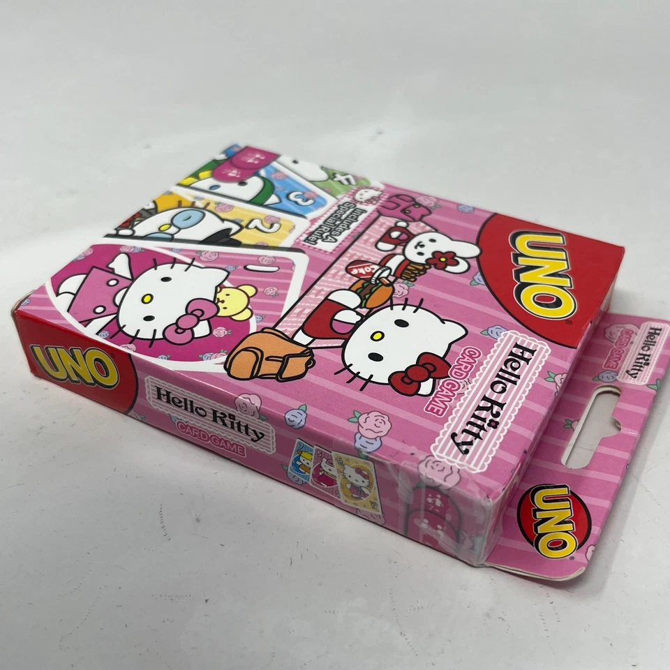 Hello Kitty Uno карточная игра специальные правила - новый запечатанный колоды открытая коробка - Изображение 2 из 4