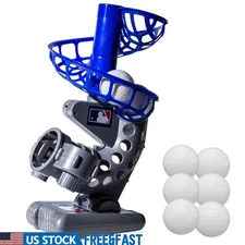 Electronic Baseball Pitching Machine Adjustable 7 Seconds Training Tool 6 Balls