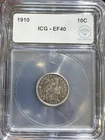 1910 Barber Dime ICG XF-40 IDC Verified