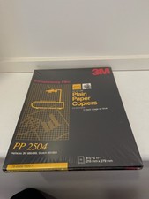 3M PP2504 Plain Paper Copier Transparency Film 100 Sheets New/Sealed 8 1/2 x 11