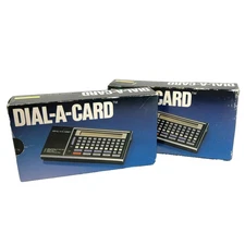 TWO (2) Vintage Selectronics DIAL-A-CARD AD-63 Portable Telephone Dialer w/Boxes