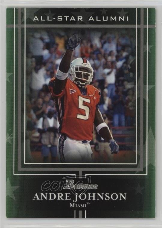 2009 Bowman Draft Picks All-Star Alumni Silver 1/50 Andre Johnson #AA5 HOF o7m
