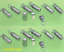 48 Micro Cache Containers Geocache Geocaching FREE LOG Bison Tubes WATERPROOF 