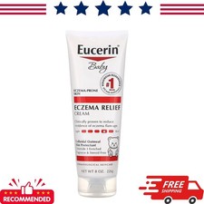 Eucerin Eczema Relief Body Cream 8Oz 24 Hour Hydration Fragrance Free Cream