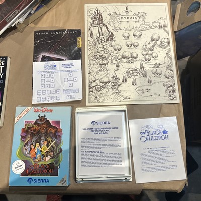 The Black Cauldron Walt Disney Sierra King's Quest Vintage PC Game BOX ONLY