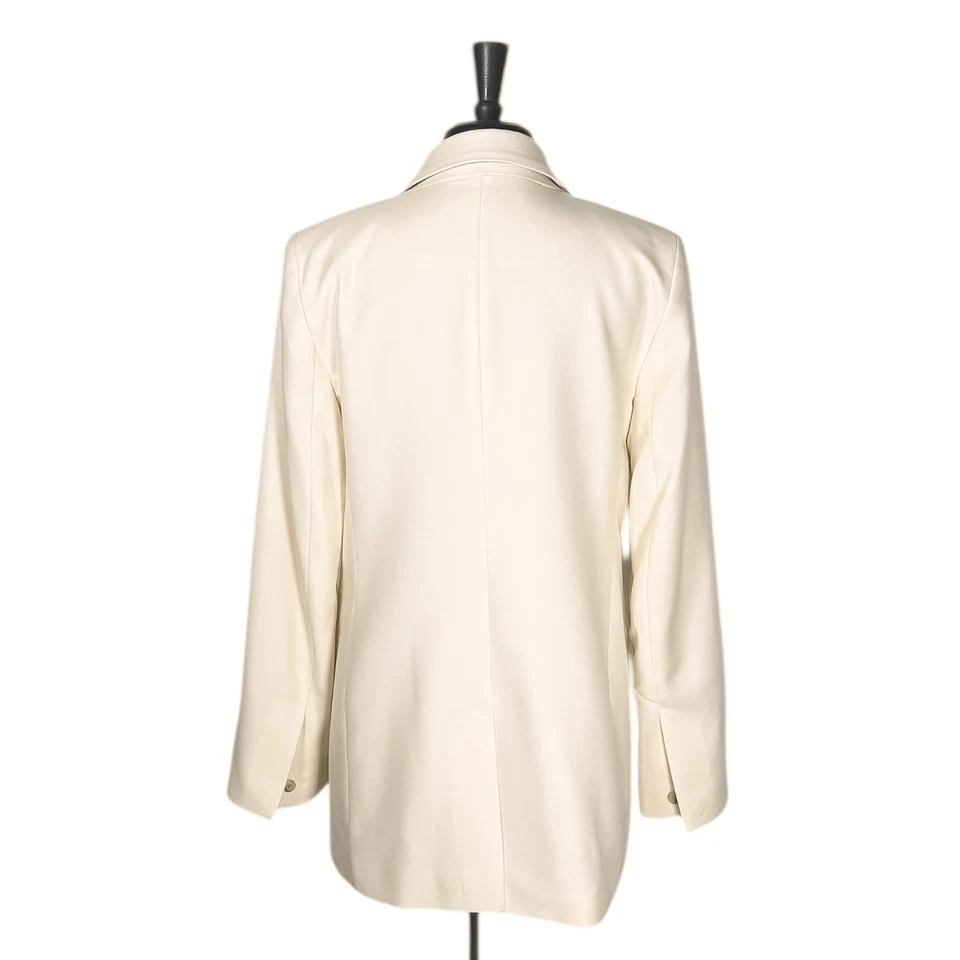 Blazer para mujer Banana Republic 14 marfil lana sarga forrado traje a medida chaqueta Foto 2 de 4