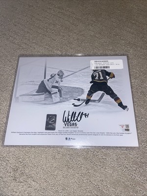 William Karlsson VGKs Signed 8 x 10 Goal Between Legs Spotlight Photo - Fanatics