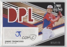 2020 Elite Extra Edition DPL Material Signatures Black Jimmy Troncoso Auto ou5