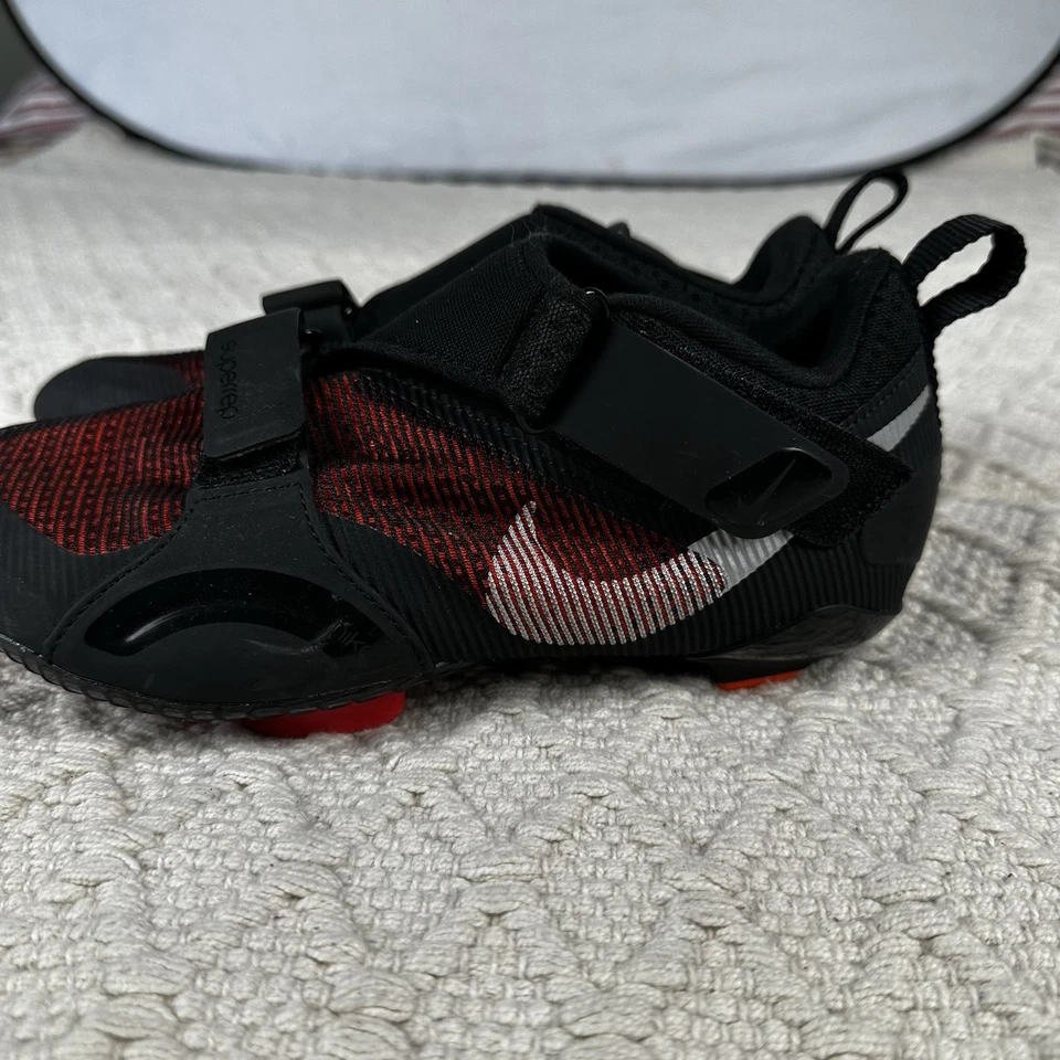 NIKE SuperRep Negro Hyper Carmesí Plateado Interior Zapatos de Ciclismo NUEVO Para Mujer Talla 7 Foto 4 de 4