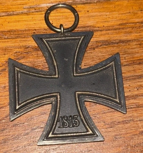 Vintage War German Military Iron Cross Medal WW1 1813 1939 Pendant 2x2 Amazing