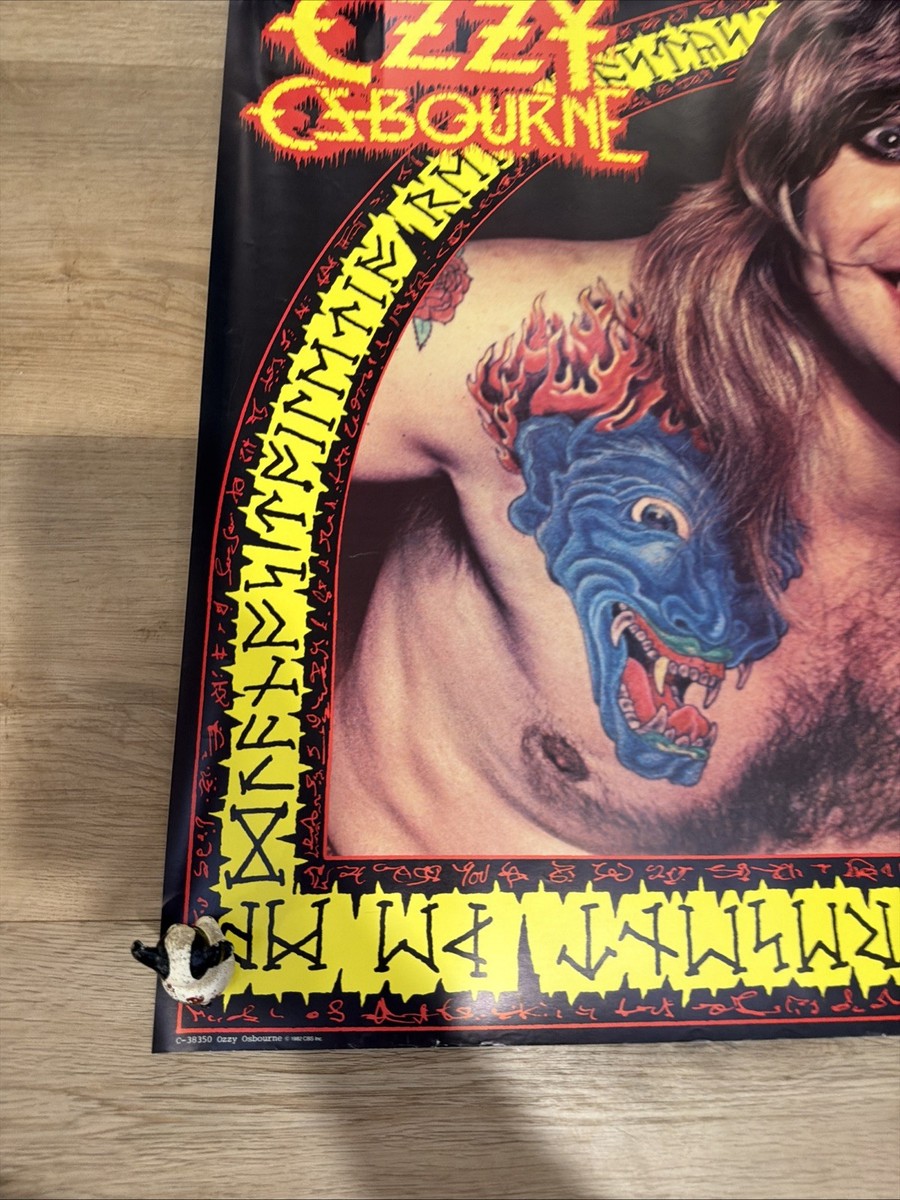 197 1982 Ozzy Osbourne Diary of a Madman Record Store Promo Poster