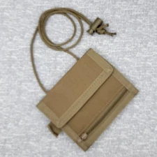 Condor Vault Tri-Fold Wallet & ID Badge Holder 235 Coyote Brown Cross Strap EUC