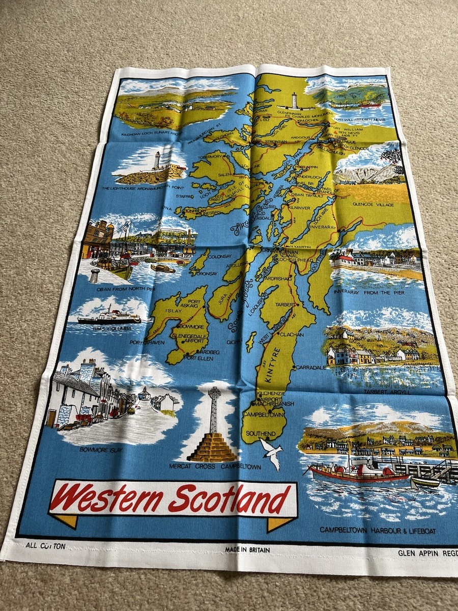 Poplar IRELAND Map Cotton Linen Dish/Tea Towel New - View #12