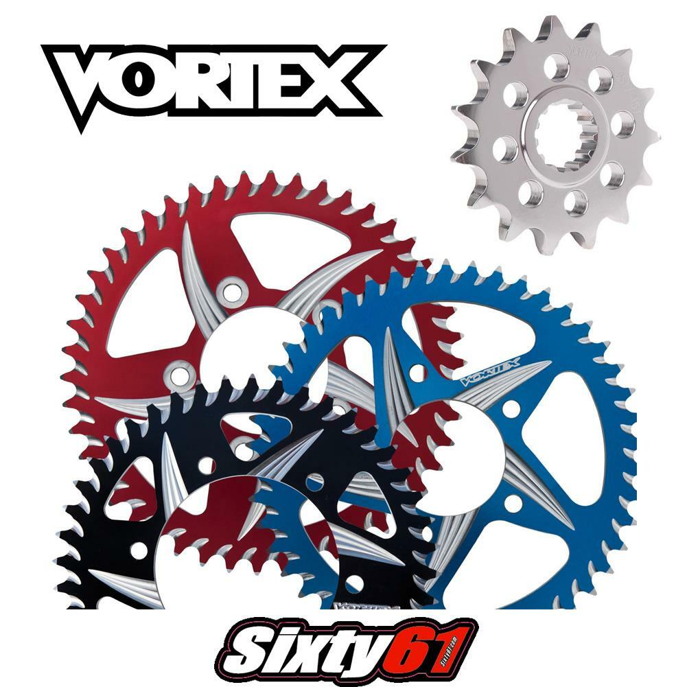Hayabusa Front and Rear Sprocket 1999-2007 Vortex 530 Red Blue