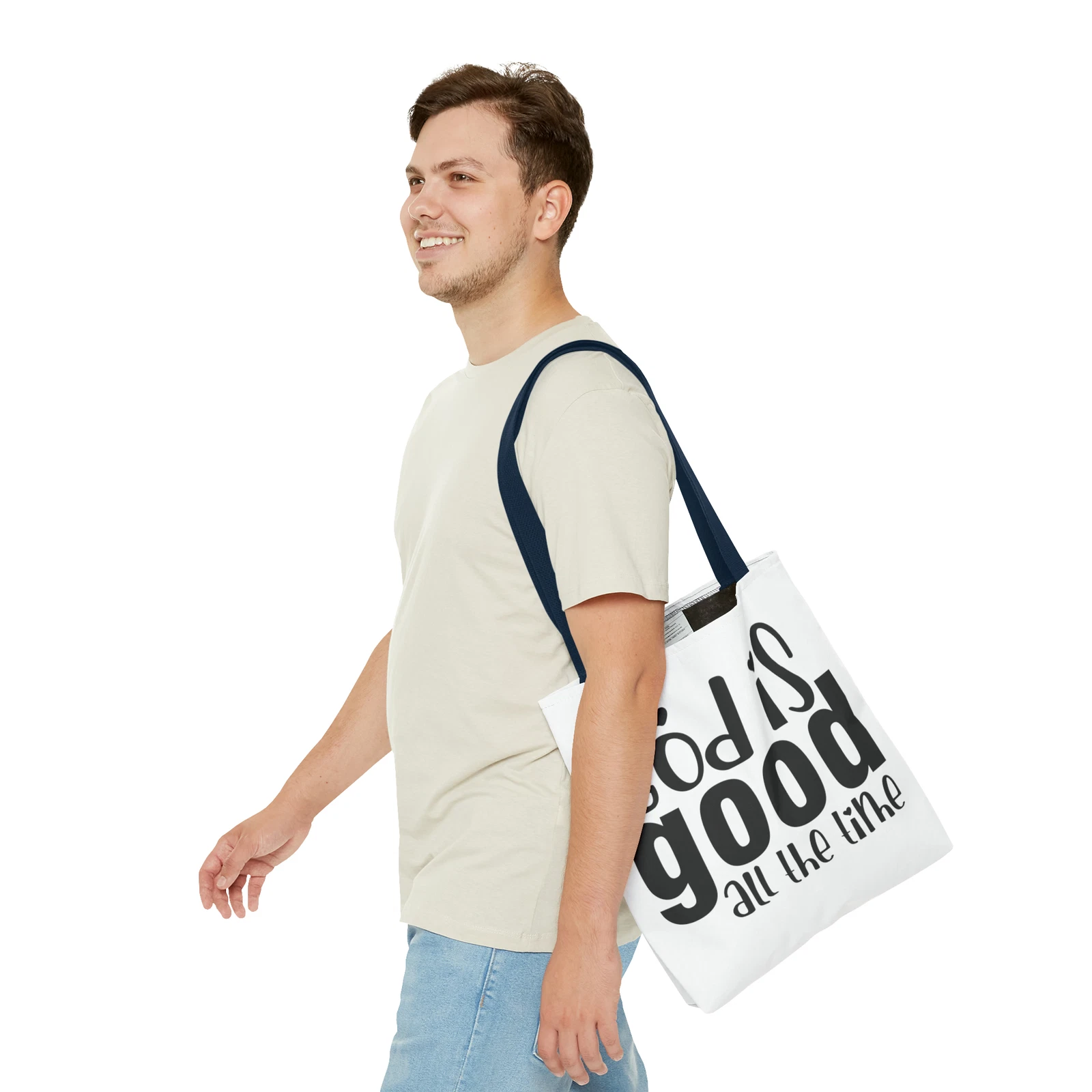 God is Good All the Time Tote Bag (AOP)