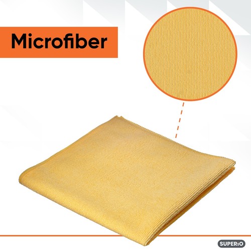 Superio Microfiber Cleaning Cloth Multi-Purpose Highly Absorbent Rags16" (12) - 第 5/7 張圖片