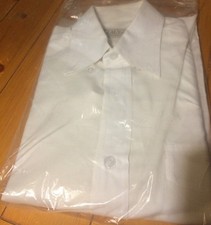 Lal's Creations Men's Small White Dress Shirt Button Collar