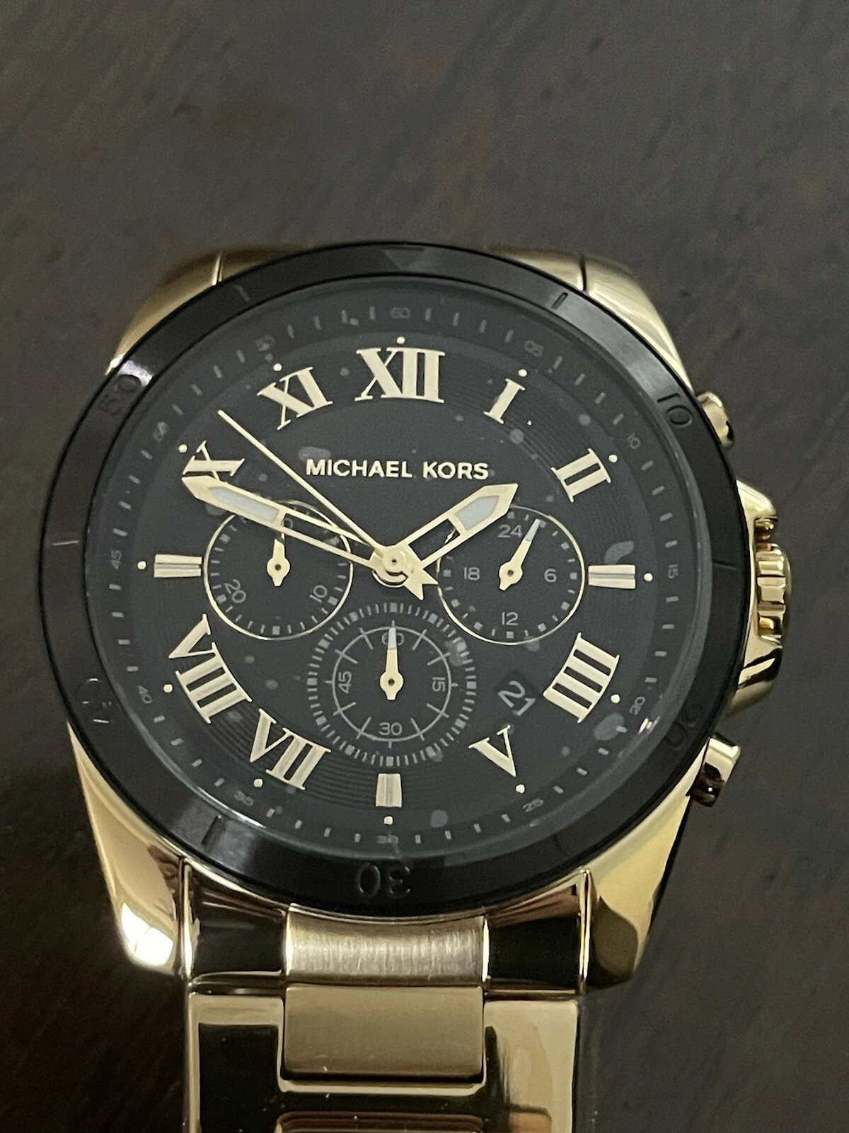 Orologio Uomo Michael Kors MK 9184 Cronografo Nero e Oro