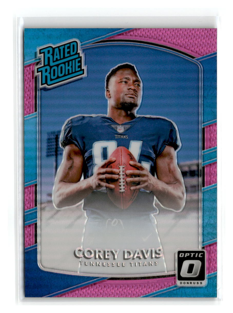 2017- Donruss Optic Pink-#166-Corey Davis-Tennessee Titans