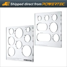 POWERTEC 71622 Grommet Templates ?V Transparent Acrylic Woodworking Circle Maker