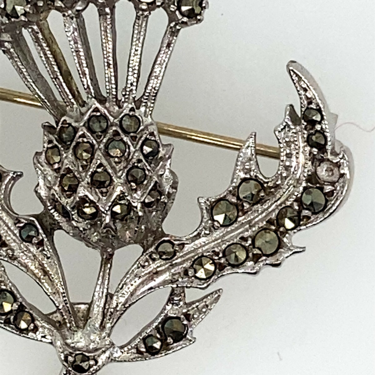 WithLoveSilver 925 Sterling Silver Scottish Thistle Heart Pendant - .925 Silver Jewelry 2 thumbnail image