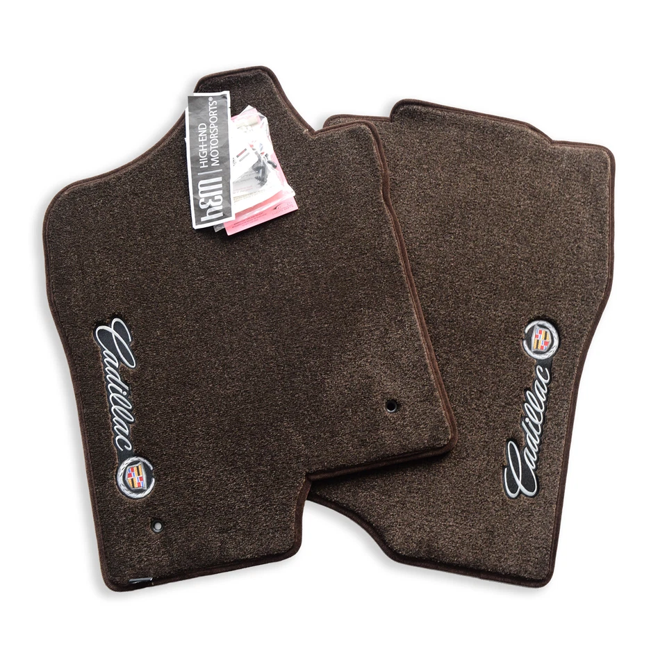 NEW 2007-2014 Cadillac Escalade ESV EXT Floor Mats Sideways Crest Cocoa In-Stock - Imagem 3 de 4